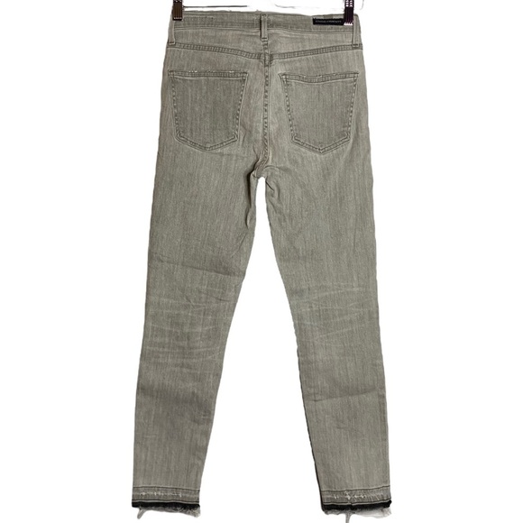 Citizens of Humanity Rocket High Rise Crop Skinny Jeans Sunbaked Gray Stretch 25 - Picture 3 of 16